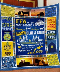 Future Farmers Of America Keep Calm And Join Ffa Quilt Bedding Set Blanket