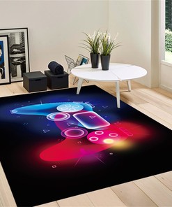 Game Controller Gamepad Rug - Gamepad Area Rug for Boys and Girls Room