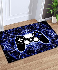 Game Controller Gaming Rugs with Art Abstract Background and Open Space Design - Features Hyperspace Design.