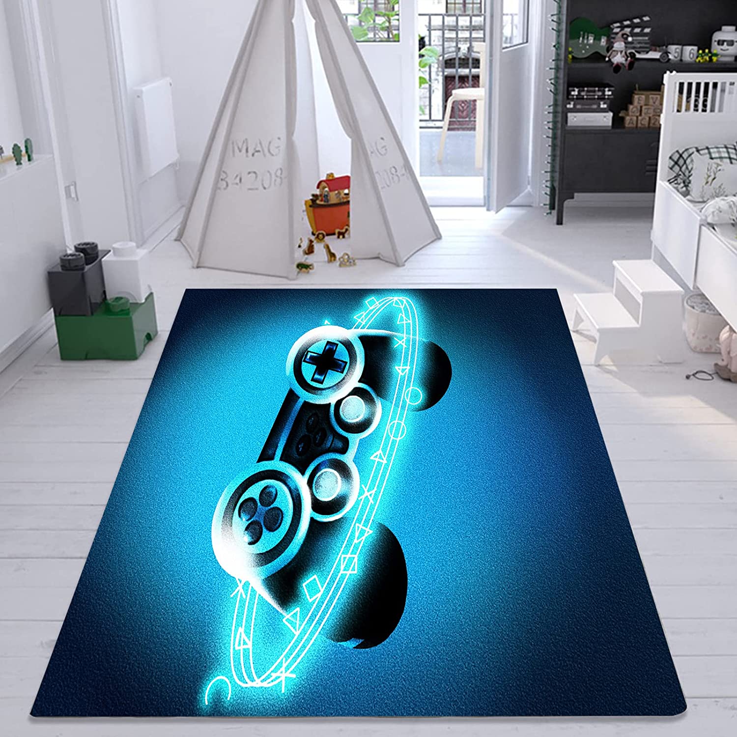 Gamepad Area Rugs for Boys Video Game Controller Living Room Floor Mats - Image 2
