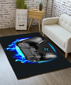 Gamepad Area Rugs for Kids Gamer - 3D Printed Controller Decor for Dining Living Room Mat
