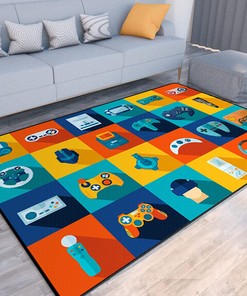 Gamer Carpet Decor for Boys - Perfect Gift for Game Players, Non-Slip Gamer Carpet Children Gaming Area