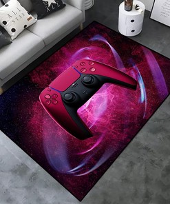 Gamer Doormat with Gamepad Print - Non-Slip Polyester Mat for Boys Bedroom and Living Room