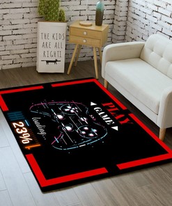 Gamer Gamepad Controller Area Rugs - Boys Room Decor Living Room Rug Washable Polyester Mat