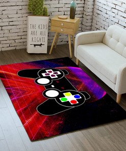 Gamer Rugs with Controller Gamepad Carpets for Boys - Indoor and Outdoor Use
