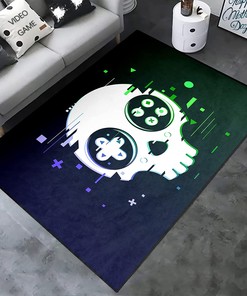Gaming Floor Mat Boys: Gamer Video Gamepad Rug with 3D Printed Design Room Teens Gifts