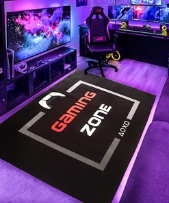 Gaming Room Decor for Gamer Bedroom Living Rug