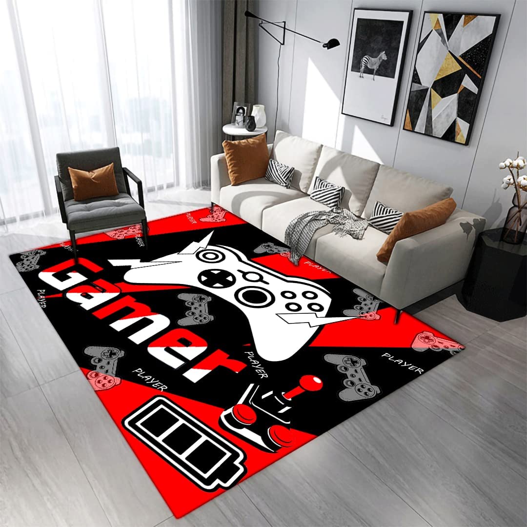 Gaming Rugs for Living Room Kids Bedroom - 3D Game Printed Gem Pattern Area Rug - Indoor Carpet Yoga Mat - Image 2