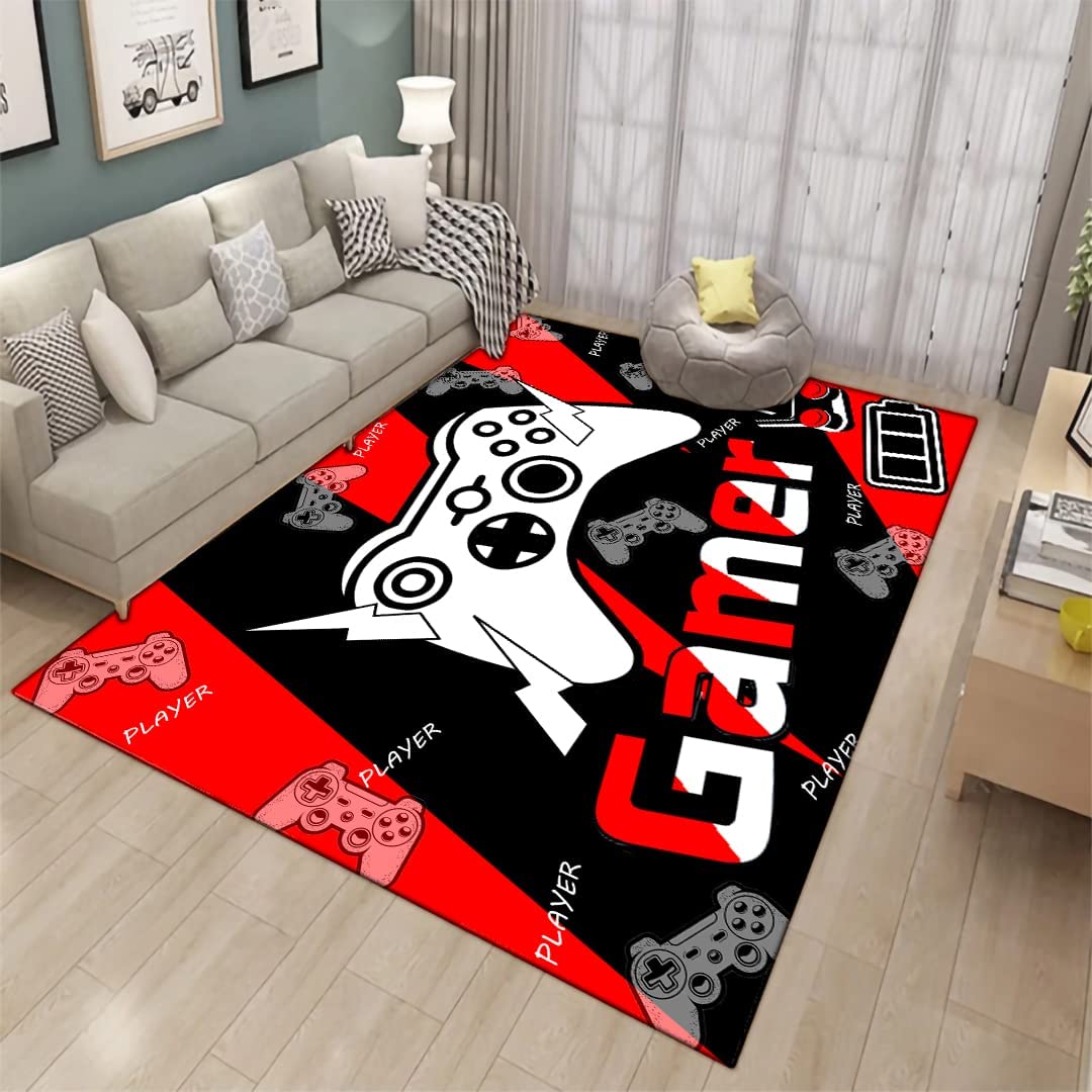 Gaming Rugs for Living Room Kids Bedroom - 3D Game Printed Gem Pattern Area Rug - Indoor Carpet Yoga Mat - Image 4