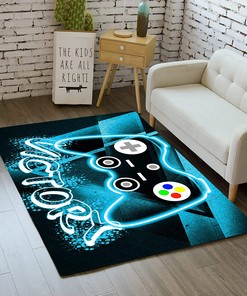 Gaming Skull Area Rugs for Boys - Cool Game Style Bedroom Decor