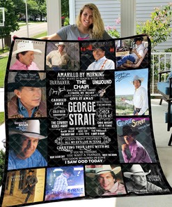 George Strait Quilt Bedding Set for Bedroom Decor and Family Gifts