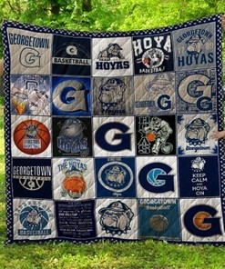 Georgetown Hoyas Personalized Quilt Bedding Set Great for Bedroom Decoration and Family Gifts