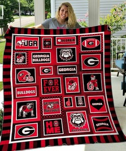 Georgia Bulldogs Personalized Quilt Bedding Set Gifts for Fans