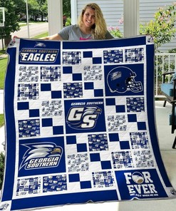 Georgia Southern Eagles Personalized Quilt Bedding Set for Home Decoration & Family Gifts