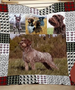 German Wirehaired Pointer Love My Quilt Bedding Set - Gifts for Family