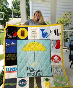 Get Comfy with How I Met Your Mother Quilt Bedding Set, Perfect for Bedroom Decor and Family Gifts