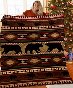 Get Creative with Personalized Bear Quilt Bedding Set - Great for Family Gifts and Bedroom Decoration