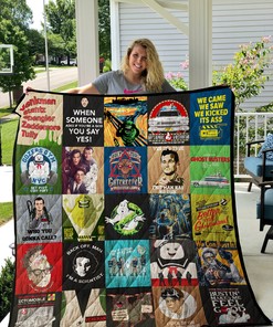 Ghostbusters Poster Quilt Blanket Bedding Set for Home Decor and Gifts for Fans
