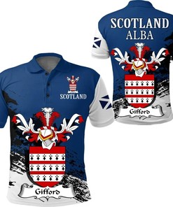 Gifford Scottish Family Crest Scotland Special Polo Shirt - Golf Shirt
