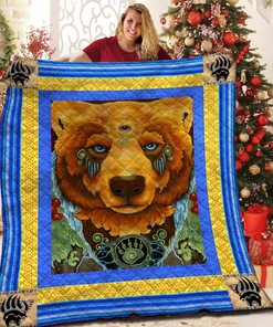Gift Your Loved Ones a Personalized Bear Quilt Bedding Set for Cozy Bedroom Decor and Family Fun