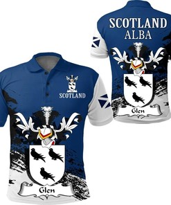 Glen Scottish Family Crest Scotland Special Polo Shirt - Golf Shirt