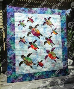 Go With The Flow Personalized Quilt Blanket Bedding Set - Perfect for Home Decoration and Family Gifts