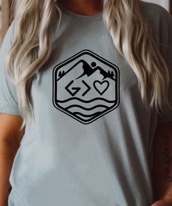 God is Greater than Our Hearts Christian Bible Verse T-Shirt