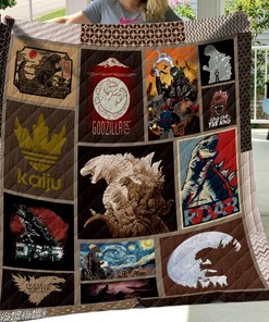 Godzilla Art Personalized Quilt Blanket Bedding Set, Ideal for Home Decoration and Family Gifts