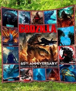 Godzilla Quilt Bedding Set Bedroom Decor, Gifts for Family