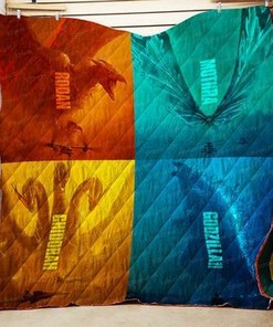 Godzilla Quilt Bedding Set Blanket Godzilla King Of The Monsters Quilt Bedding Set Quilt Bedding Set