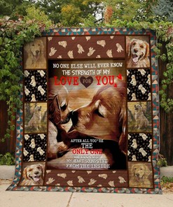 Golden Love For You Personalized Quilt Bedding Set for Home Decor and Family Gifts