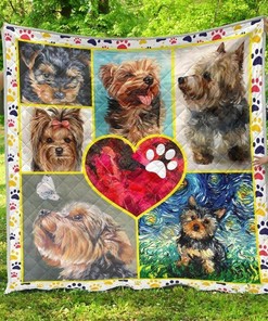 Golden Retriever Fix My Heart Personalized Quilt Bedding Set Great Gifts for the Family