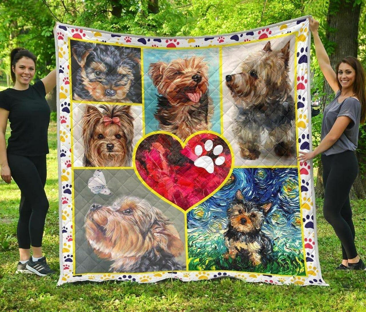 Golden Retriever Fix My Heart Personalized Quilt Bedding Set Great Gifts for the Family