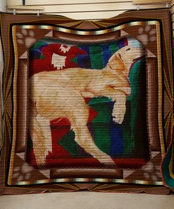 Golden Retriever Love Quilt Bedding Set Blanket for Dog Lovers - Gifts for Family