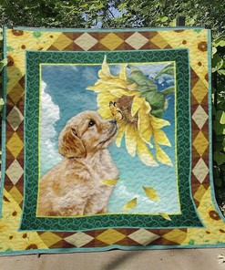 Golden RetrieverB Quilt Bedding Set Blanket for Home Decoration and Gifts for Family
