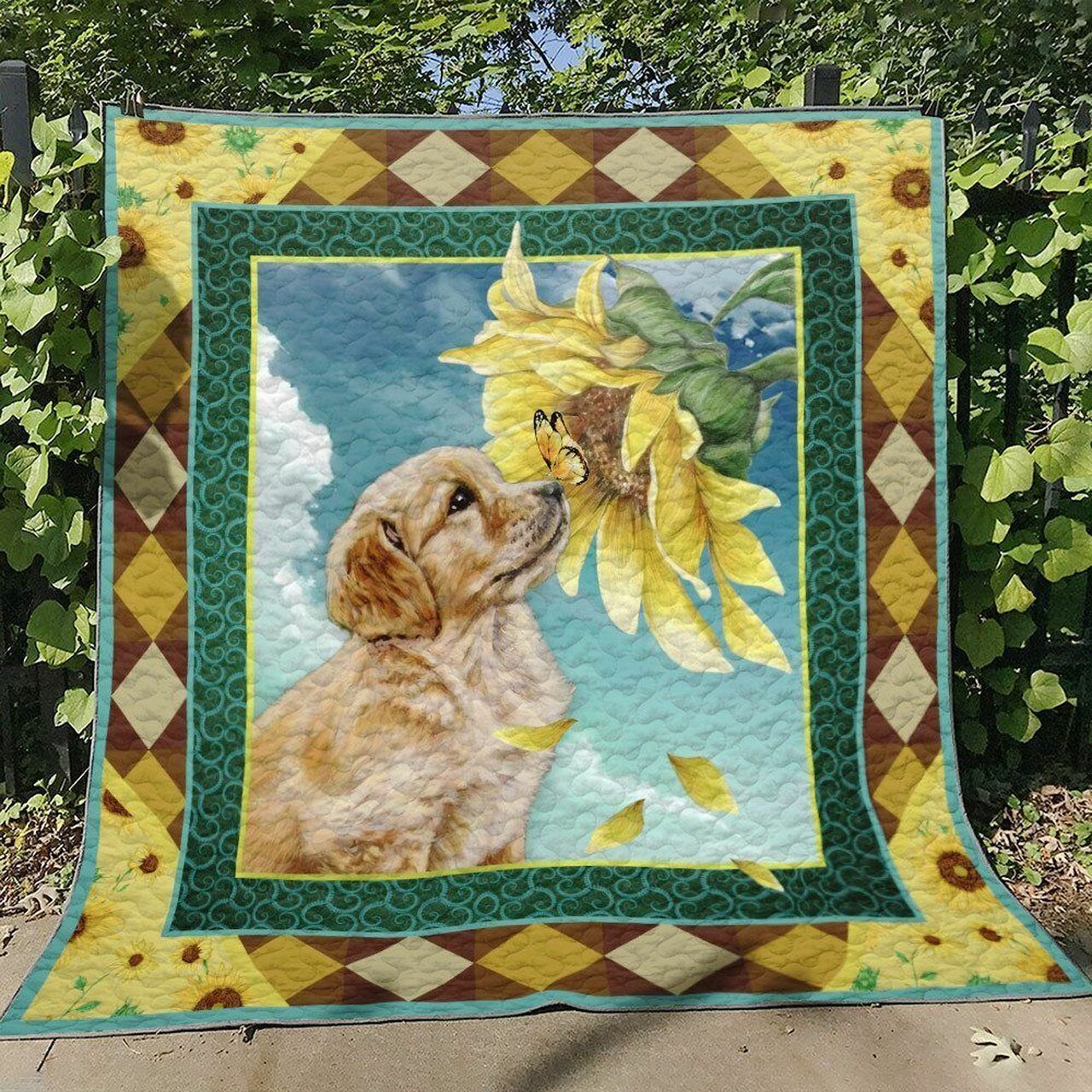 Golden RetrieverB Quilt Bedding Set Blanket for Home Decoration and Gifts for Family