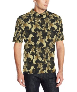 Goldfish Pattern Print Design 02 Men Polo Shirt