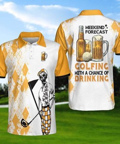 Golf And Beer Weekend Forecast Polo Shirt