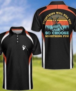 Golf Choose Something Fun Vintage Polo Shirt