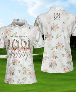 Golf Girl God Says You Are Polo Shirt