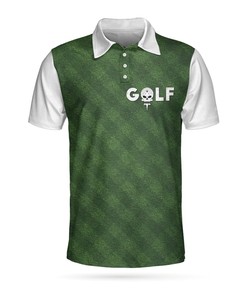Golf Green Background 3D All Over Printed Polo Shirt