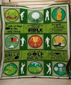 Golf Lover Quilt Bedding Set Perfect for Bedroom Decor and Family Gifts