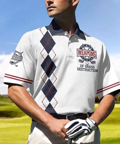 Golf Weapons Of Grass Destruction Polo Shirt