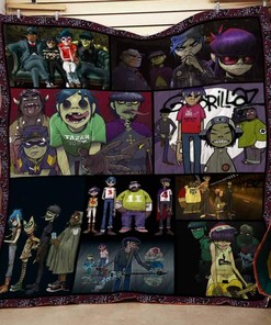 Gorillaz Quilt Bedding Set Bedroom Decor, Gifts for Family