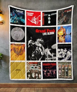 Grand Funk Railroad 2 Album Covers Quilt Bedding Set Blanket Bedroom Decor, Gifts for Family
