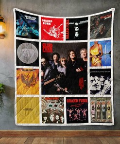 Grand Funk Railroad Album Covers Quilt Bedding Set Blanket Bedroom Decor, Gifts for Family