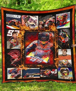 Grand Pix Marc Marquez Motogp Fan Gift Idea Quilt Bedding Set Bedroom Decor, Gifts for Family