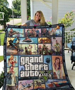 Grand Theft Auto V Quilt Bedding Set Blanket Gifts Birthday Christmas Grand Theft Auto V Fan