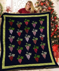 Grape Quilt Bedding Set Bedroom Decor, Gifts for Family