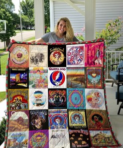 Grateful Dead Albums Cover Poster Quilt Bedding Set Blanket Bedroom Decor, Gifts for Family